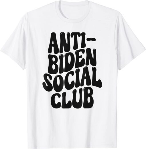 Anti-Biden Social Club Democrat Republican USA Tee Shirt