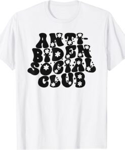 Anti-Joe Biden Social Club Democrat Republican US Tee Shirt