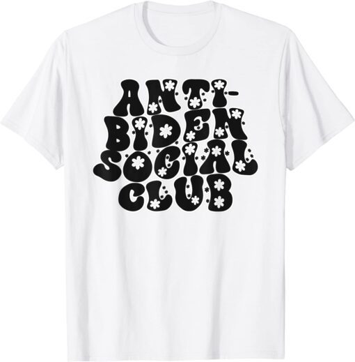 Anti-Joe Biden Social Club Democrat Republican US Tee Shirt