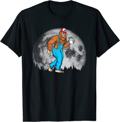 Appalachian Moonshine Bigfoot Full Moon & Overalls T-Shirt