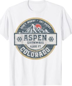 Aspen Colorado Rocky Mountains Tee Hiking Camping Climbing Tee Shirt