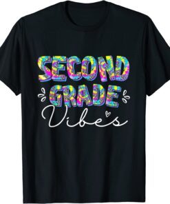 Back To School Second Grade Vibes First Day Teacher Student Tee Shirt
