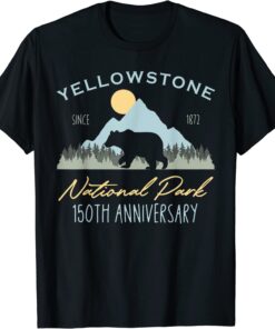 Bear Yellowstone National Park 150th Anniversary T-Shirt