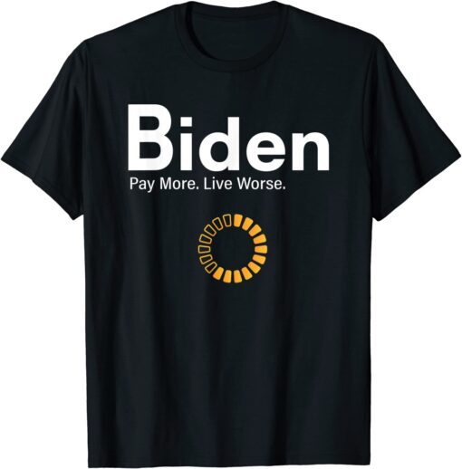 Biden Pay More Live Worse Bidenflation Tee Shirt