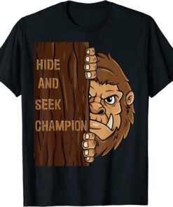 Bigfoot Hide And Seek Champion Sasquatch Forest Tee Shirt