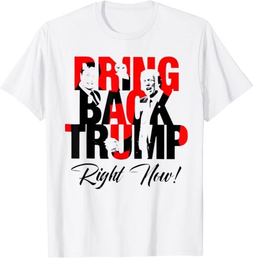 Bring Back Trump Right Now Political Trump President 2024 Tee Shirt