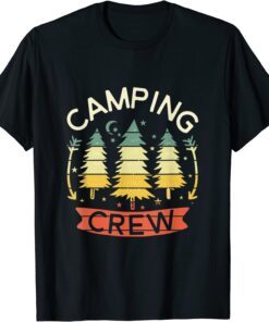 Camp Family Camping Trip Camper Matching Group Camping Crew Tee Shirt