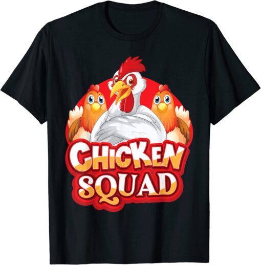 Chicken Squad Chicken Tee Shirt