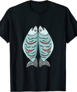 Costume two delicate fish illustrations T-Shirt