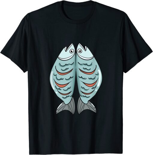 Costume two delicate fish illustrations T-Shirt
