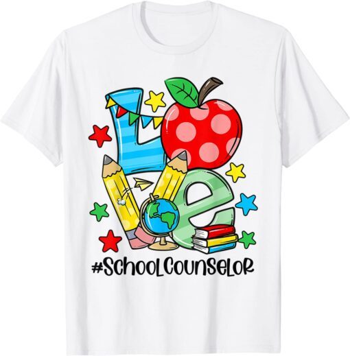 Counselor Counseling Student First Last 100 Day Of School Tee Shirt