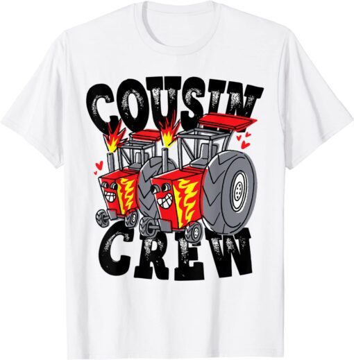 Cousin crew Kids Boy Girl I Farming Trucks Team Cousin Crew T-Shirt