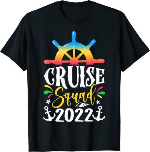 Cruise Squad 2022 Matching Family Group With Anchor Tee Shirt