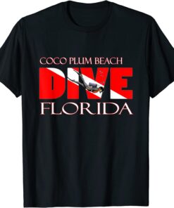 DIVE Coco Plum Beach Florida SCUBA Diving Snorkeling Tee Shirt