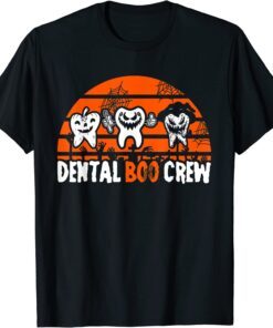 Dental Boo Crew Dentist Halloween Costume Dental Squad Tee Shirt