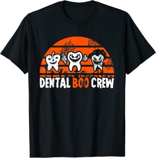 Dental Boo Crew Dentist Halloween Costume Dental Squad Tee Shirt