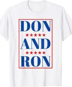 Don And Ron Trump DeSantis 2024 Republican Vintage Tee Shirt