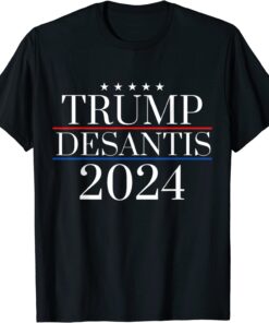 Donald Trump Ron Desantis 2024 President Campaign Election Tee Shirt