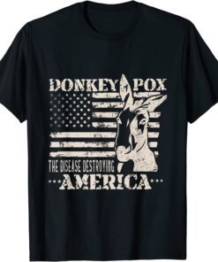 Donkey Pox The Disease Destroying America Grunge Tee Shirt