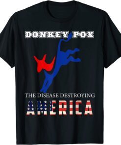 Donkey Pox the Disease Destroying America - Usa Flag Classic Shirt