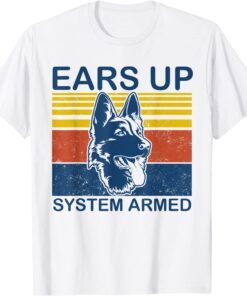 Ears Up System Armed Dog Tee Shirt