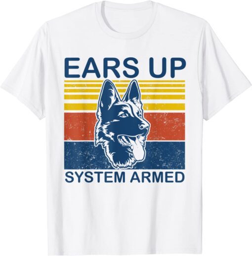 Ears Up System Armed Dog Tee Shirt