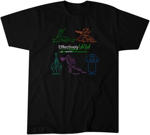 FanGraphs: Effectively Wild Podcast 10th Anniversary Tee Shirt