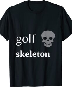 Halloween Golf Skeleton Halloween Costume Tee Shirt