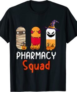 Halloween Pharmacy Squad Witch Tablet Nurse Docter Tee Shirt