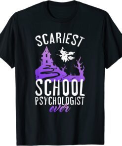 Halloween Scariest School Psychologist Tee Shirt