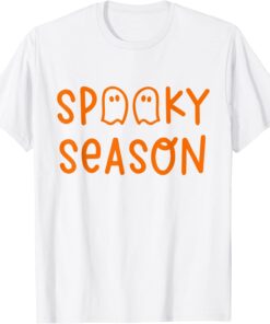 Halloween Vibes Spooky Season Ghost Tee Shirt