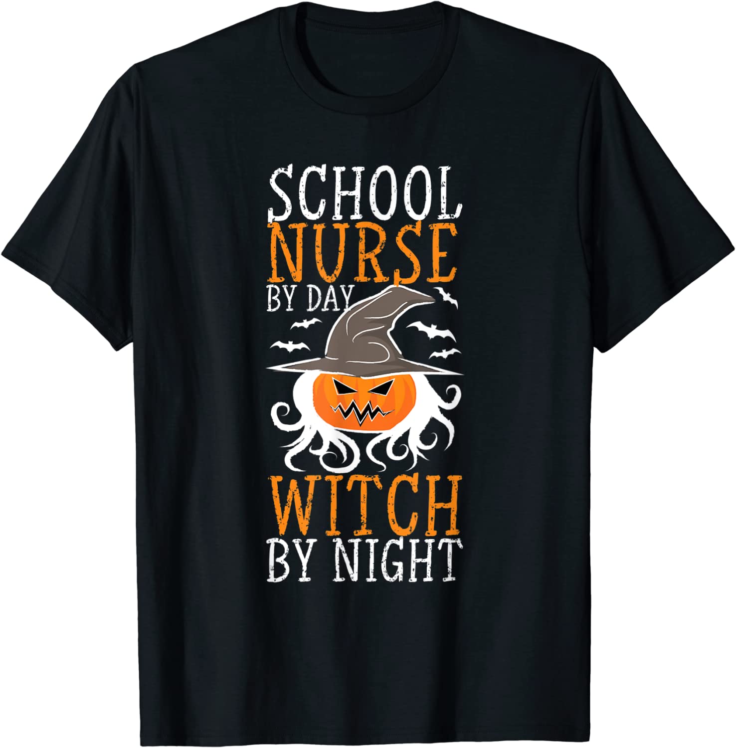 Halloween Witch & School Nurse T-Shirt Halloween Witch & School Nurse T-Shirt
