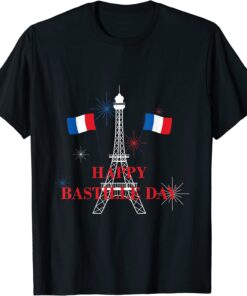 Happy Bastille Day 14th July French Tee Shirt