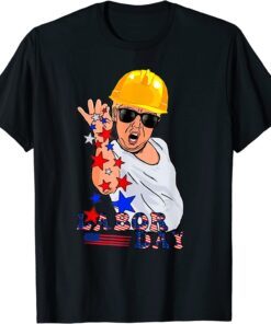 Happy Labor Day Trump Salt American Flag Tee Shirt