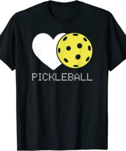 Heart Love Pickleball Tee Shirt