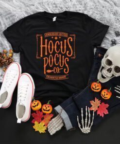 Hocus Pocus Orange Ink Halloween Tee Shirt