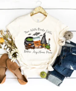 Hocus Pocus This Witch Needs Coffee Tee Shirt