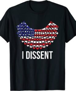 I Dissent Collar RBG Womens Reproductive Rights Tee Shirt