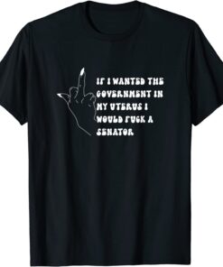 If I Wanted The Government In My Womb Id' Fuck A Senator Tee Shirt