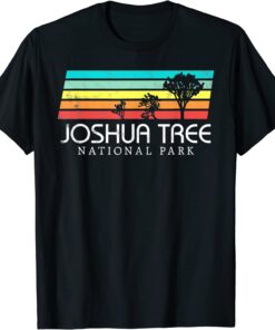 Joshua Tree California Vintage Retro Camping National Park Tee Shirt