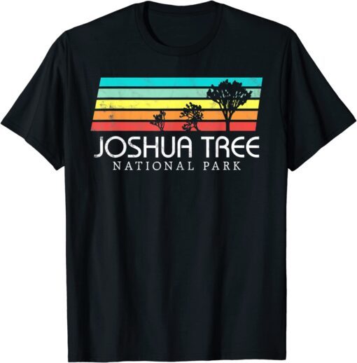 Joshua Tree California Vintage Retro Camping National Park Tee Shirt