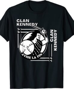 Kennedy Clan Gaelic Motto Swordsman Tee Shirt