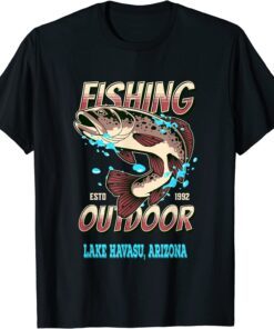 Lake Havasu, Arizona Top 100 Bass Fishing Lakes Tee Shirt