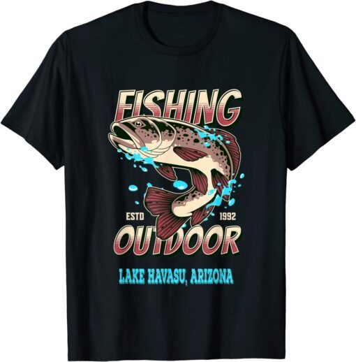 Lake Havasu, Arizona Top 100 Bass Fishing Lakes Tee Shirt