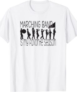 Marching Band Is My Favorite Season - Color Guard Silhouette Tee Shirt