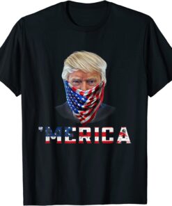 Merica 4th of July Trump Merica Vintage Tee Shirt