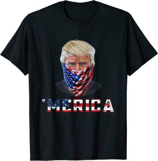 Merica 4th of July Trump Merica Vintage Tee Shirt