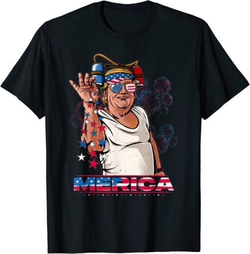 Merica Trump Drinking Helmet Salt Meme Bae Trump Tee Shirt