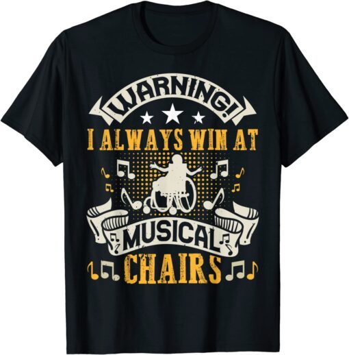 Musical Wheelchair Amputee Handicap Disability Tee Shirt