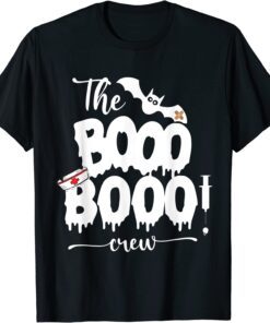 Nurse Halloween Ghost, The BOOO BOOO Bat CREW Tee Shirt
